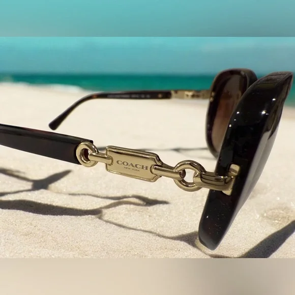 COACH HC8164 Dark Tortoise sunglasses from Japan (L953) with branded hard case